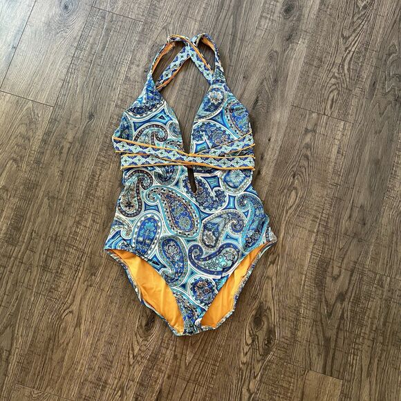 Trina Turk One Piece Swimsuit 10 - Picture 1 of 4